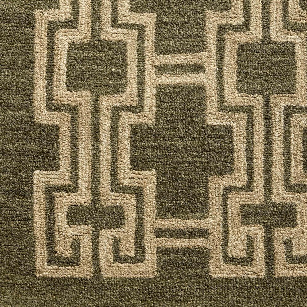 Jeremiah Brent x Loloi Barrow Moss and Beige 2&#39; x 5&#39; Runner, , large