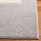 Safavieh Carousel CRK165 4" Square Grey and Ivory Kids  Area Rug, , large