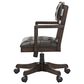 Ashley Breckington 3-Piece Desk with Bookcase and Chair Set in Dark Brown, , large