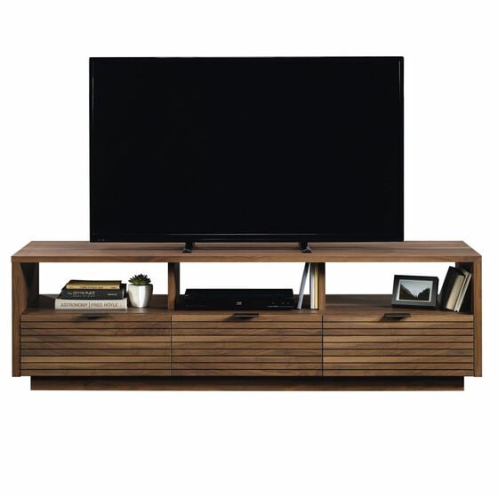 Sauder Harvey Park 72 inch TV Credenza in Grand Walnut