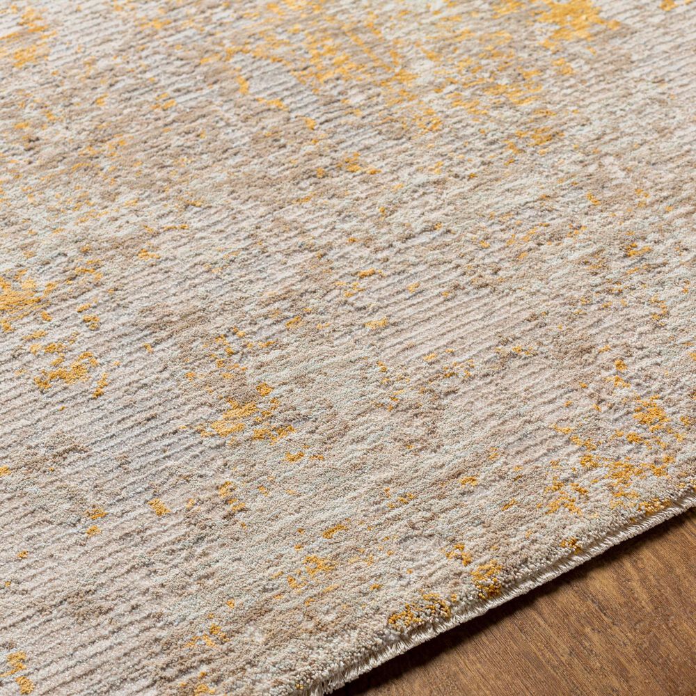 Surya Reina Light Gray, Light Brown, Medium Gray, Mustard and Tan 6&#39;7&quot; x 9&#39;6&quot; Area Rug, , large