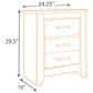 Signature Design by Ashley Zelen 2 Drawer Nightstand in Warm Gray, , large