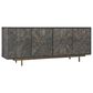 Hooker Furniture Commerce and Market Layers 80" Entertainment Console in Natural Brass and Antique Brass, , large