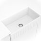 MS International Undermount Farmhouse Single Bowl Kitchen Sink in White, , large