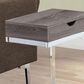 Monarch Specialties 24.5" Side Table in Dark Taupe and Chrome, , large