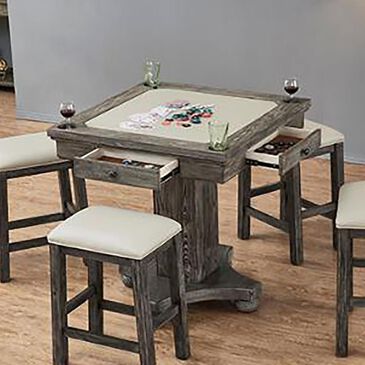 Radius PGA Licensed Flip Top Gaming Pub Table in Rustic Washed Gray, , large