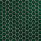 Dal-Tile Artefino Jewel Emerald 3" Pyramid Hexagon Apex on 11" x 12" Porcelain Mosaic Sheet, , large