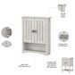 Bush Salinas Bathroom Bathroom Wall Cabinet in Linen White Oak, , large