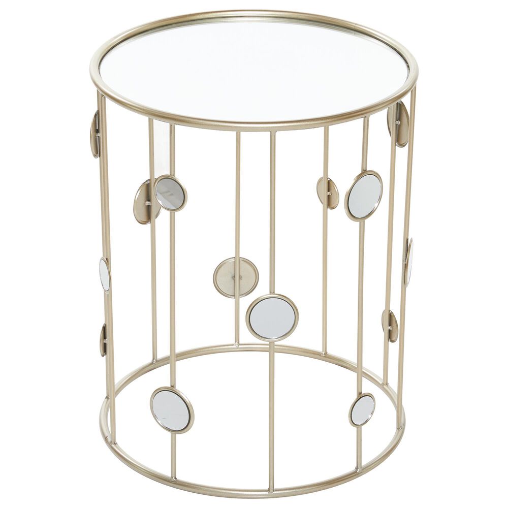 Maple and Jade Contemporary Accent Table in Gold &#40;Set of 2&#41;, , large