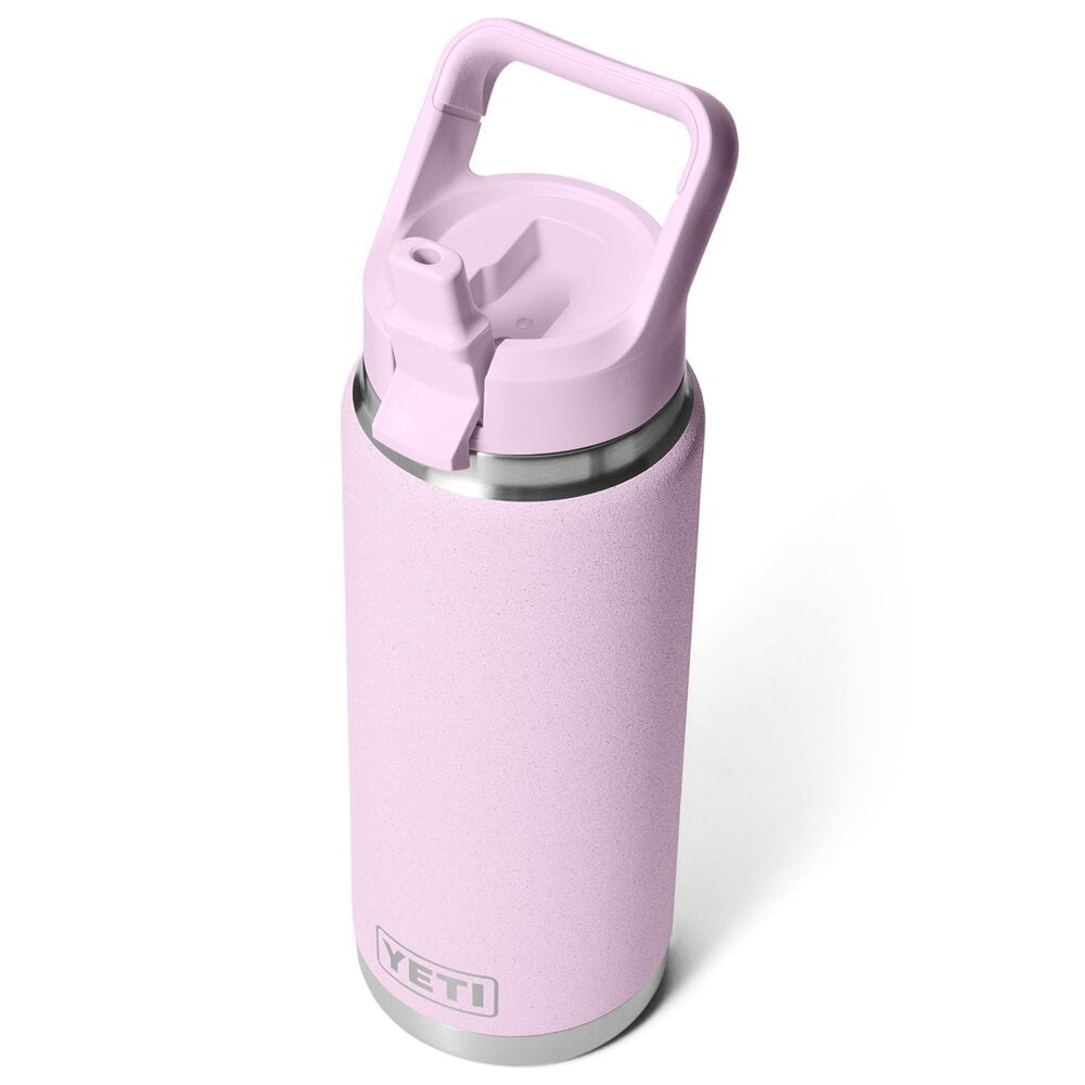 YETI Rambler 26 Oz Water Bottle with Color-Matched Straw Cap in Cherry Blossom, , large