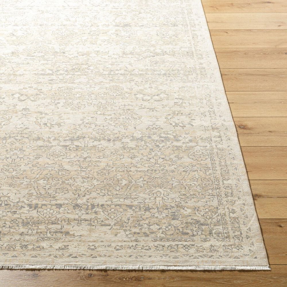 Surya Once Upon a Time Light Gray, Gray, Ivory, Tan and Light Brown 2'11" x 9'10" Runner, , large