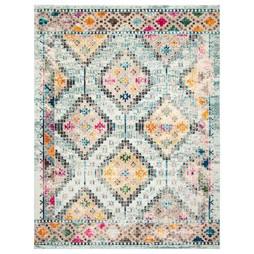 Safavieh Madison MAD418K 10" x 14" Blue and Yellow Area Rug, , large