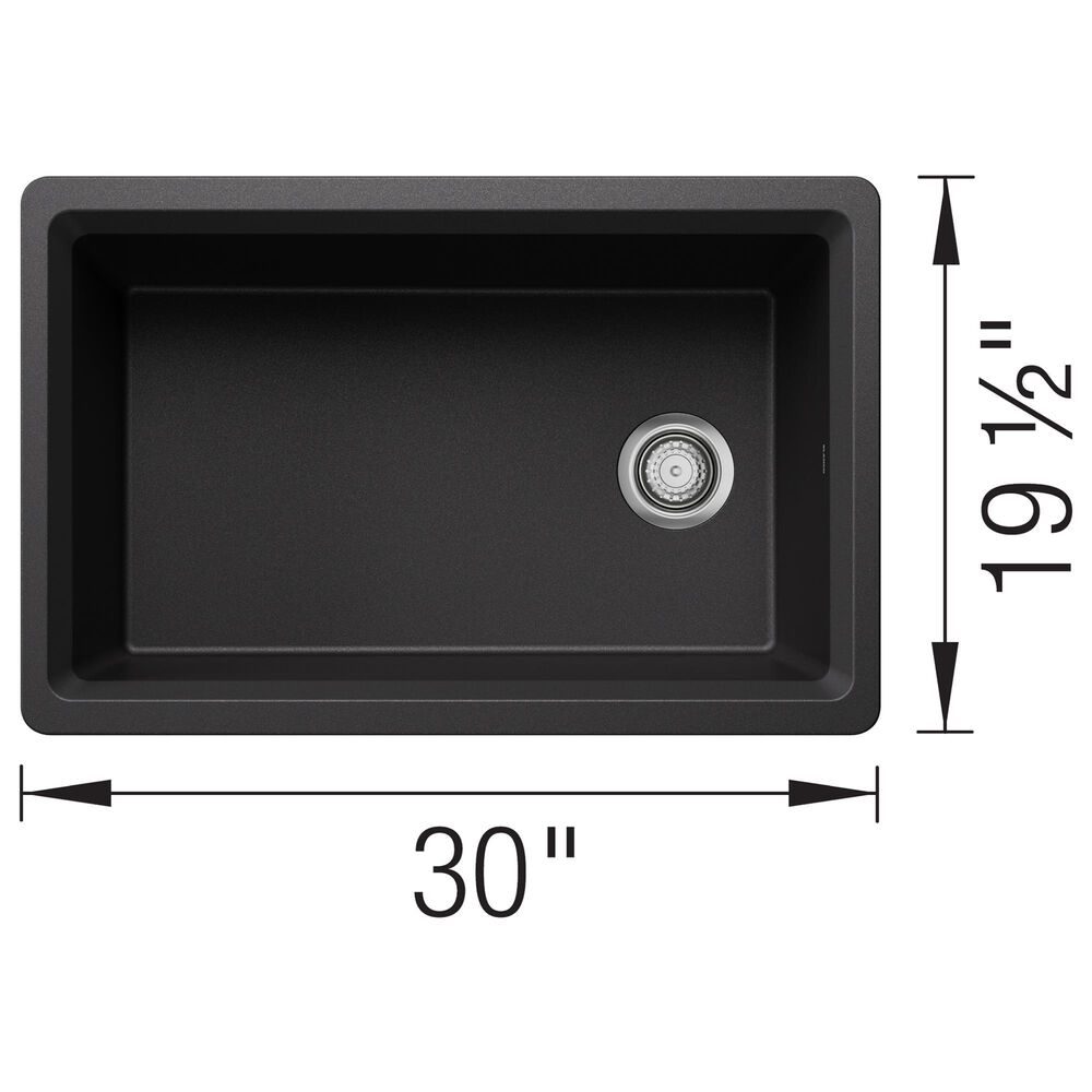 Blanco Inteos 30&quot; Undermount Single Bowl Kitchen Sink in Anthracite, , large