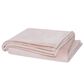 Pem America Cannon Solid Plush 60" x 80" Throw in Blush, , large