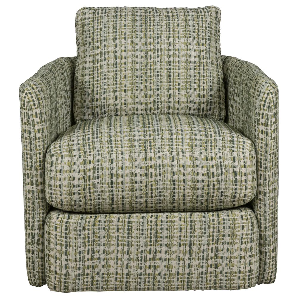 Fulton Home Piper 2 Swivel Chair in Mazzy Emerald, , large