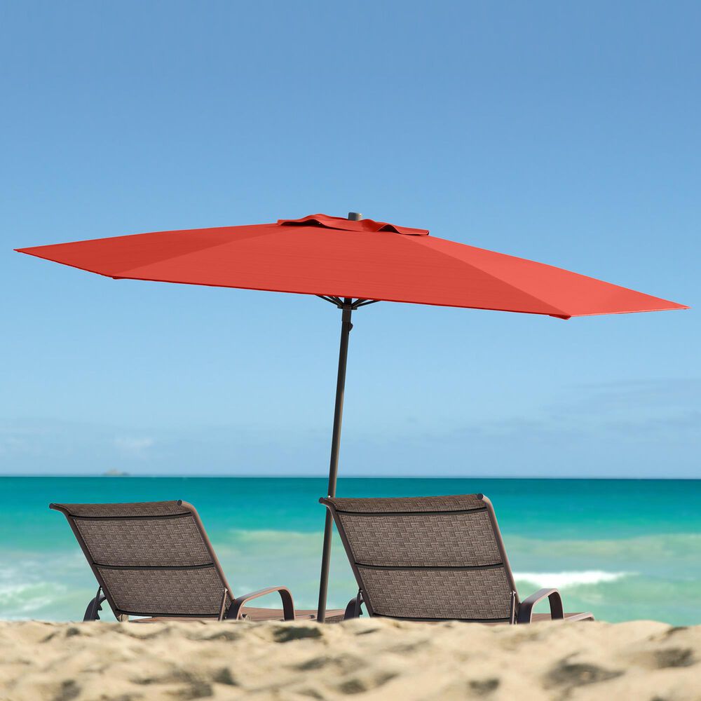 CorLiving 7.5' UV & Wind Resistant Umbrella in Crimson Red, , large