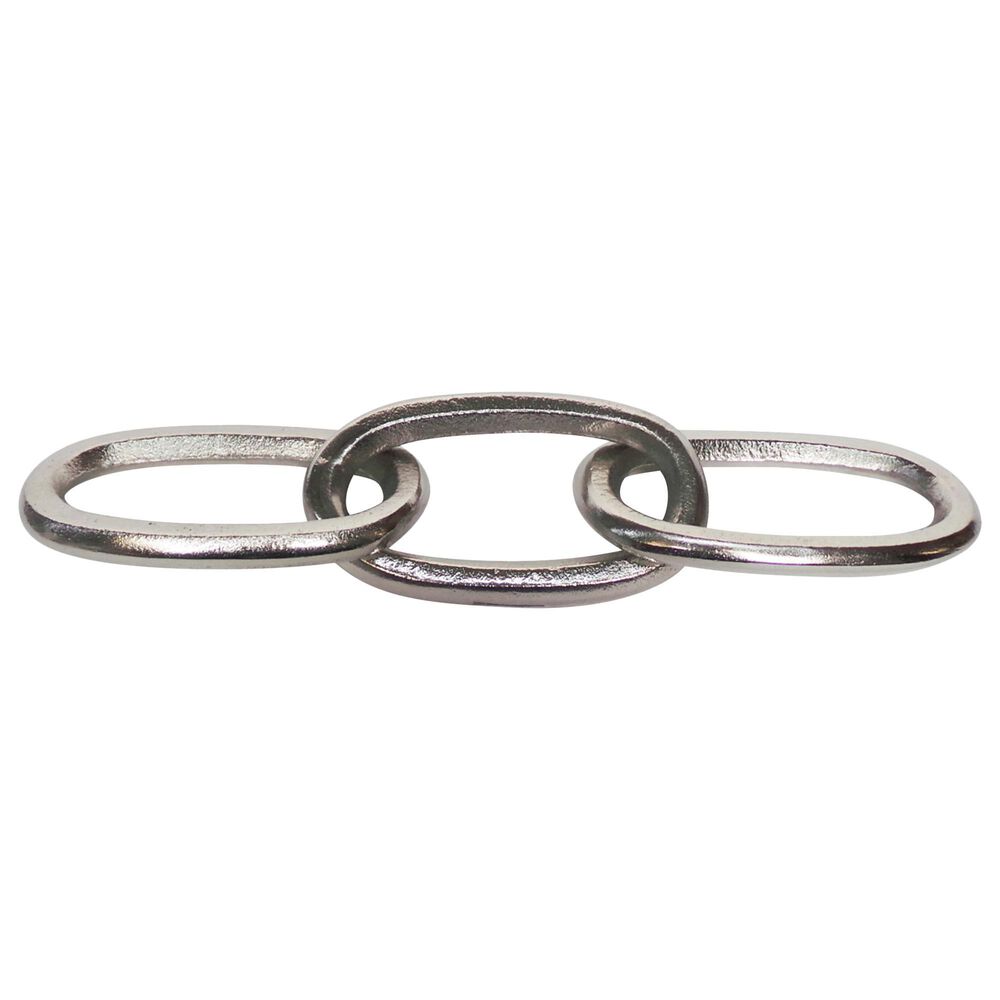 Sagebrook Home 15" Chain Sculpture in Silver, , large