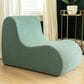 Jaxx Uptown Modern Armless Accent Chair in Boucle Green, , large