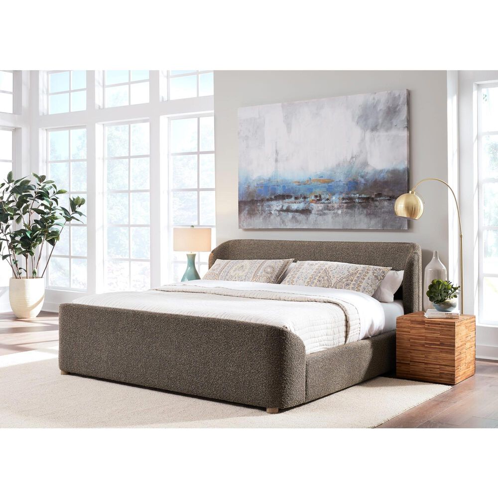 Urban Home Kiki Upholstered Platform Bed in Pumpernickel Boucle (2026), , large