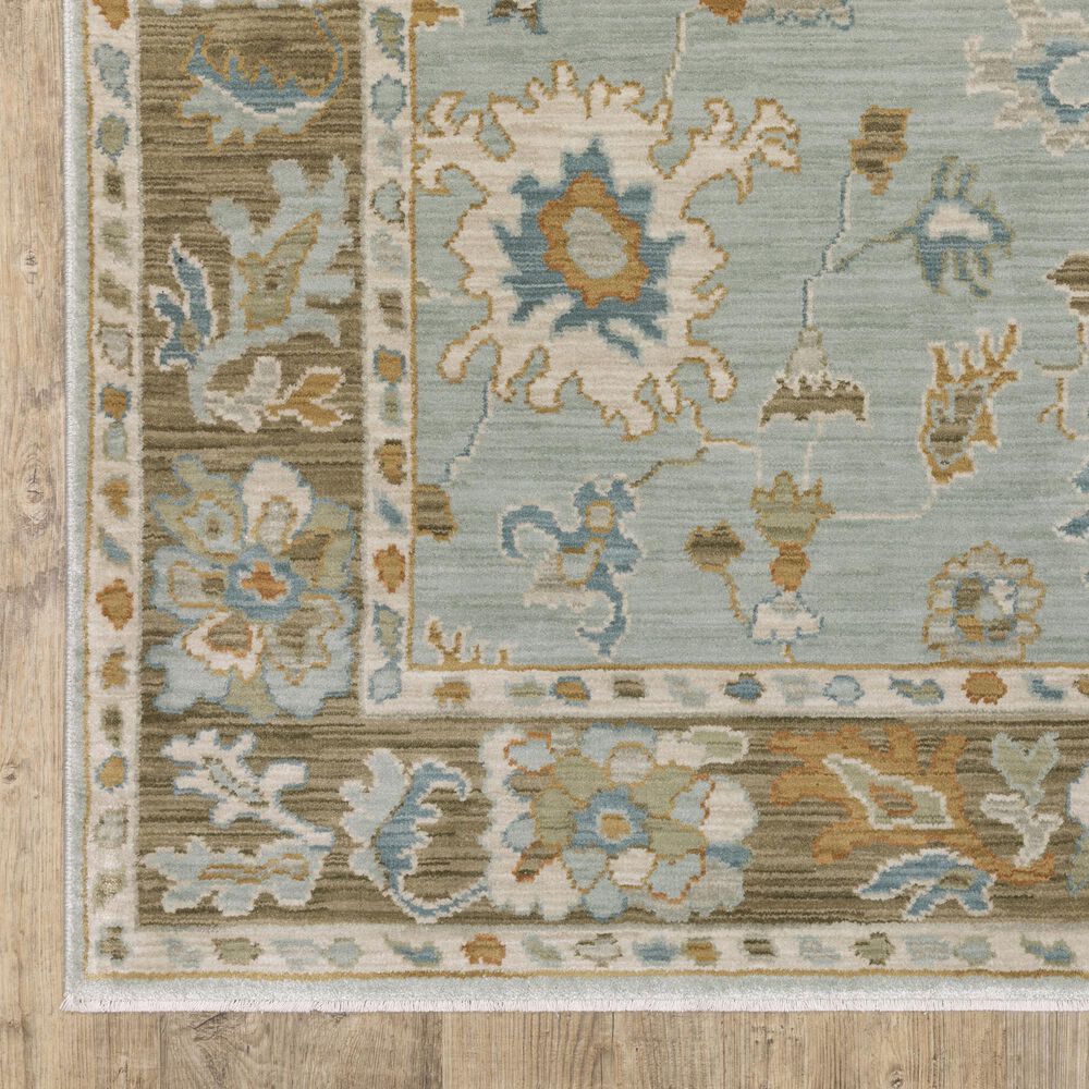 Oriental Weavers Maeve MAE06 Blue and Rust 7&#39;10&quot; x 10&#39;10&quot; Area Rug, , large