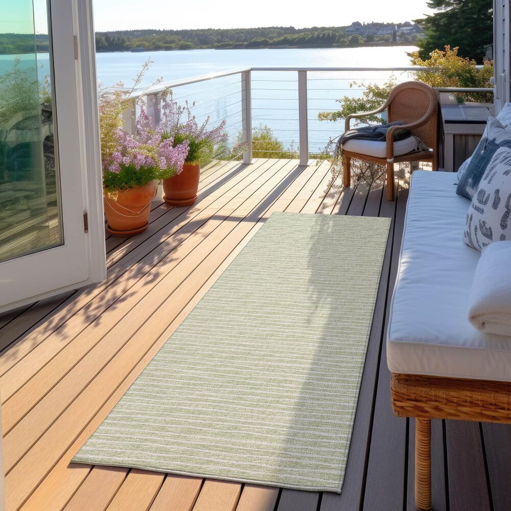 Dalyn Rug Company Laidley 2&#39;3&quot; x 12&#39; Mist Indoor/Outdoor Runner, , large