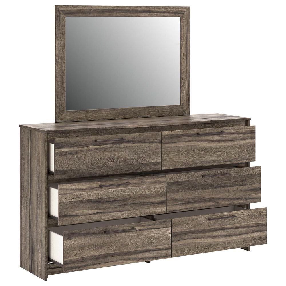 Ashley Elbrim Dresser and Mirror in Weathered Brown, , large