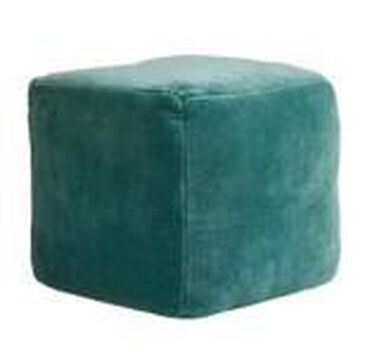CBC Group Green Velvet Pouf, , large