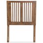 Baxton Studio Harena Twin Slat Headboard in Ash Walnut, , large