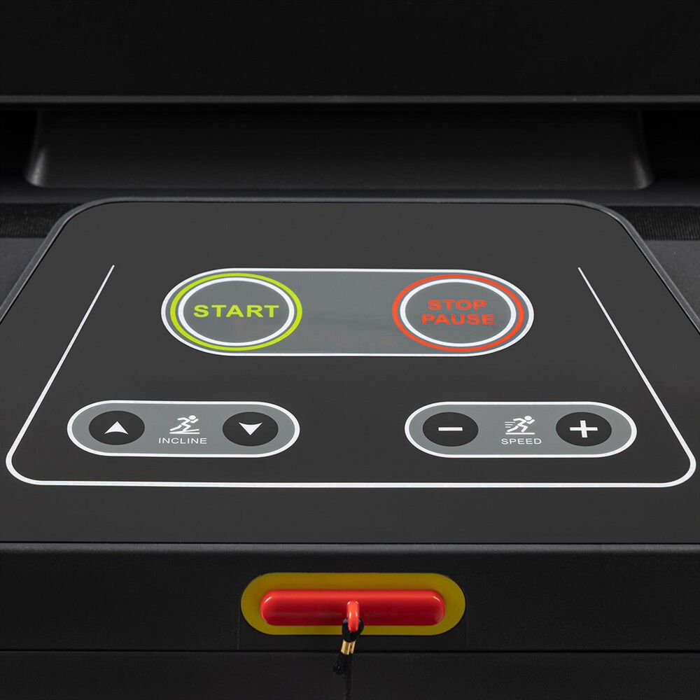 Sunny Health &amp; Fitness Ultra T10 Smart Folding Treadmill in Black and Red, , large