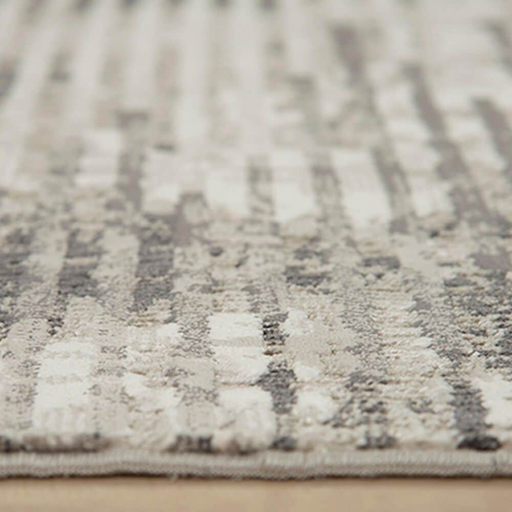 RIZZY Calabria 5&#39;3&quot; x 7&#39;6&quot; Gray, Black and Neutral Area Rug, , large