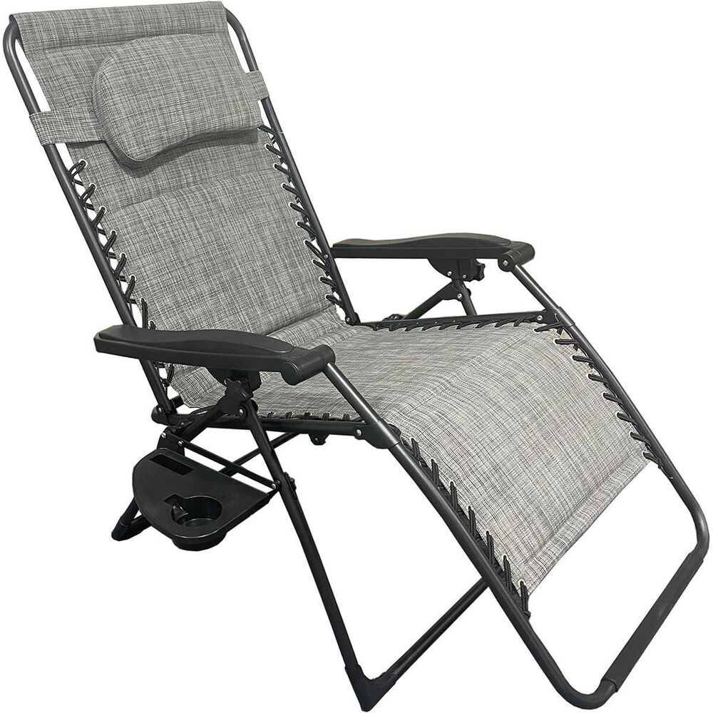 Redline Creation Inc. Oversized Padded Gravity Chair in Gray, , large