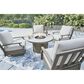 Ashley Rainier Ranch Round Fire Pit Table in Beige, , large