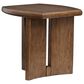 Nicolette Home Phoebe Rectangular End Table in Sienna Brown, , large