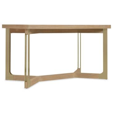 Hooker Furniture Banyon Bay Gathering Dining Table in Desert Oak and Brushed Brass - Table Only, , large
