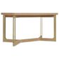 Hooker Furniture Banyon Bay Gathering Dining Table in Desert Oak and Brushed Brass - Table Only, , large