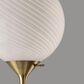 Adesso Swirl Torchiere Floor Lamp in Antique Brass, , large