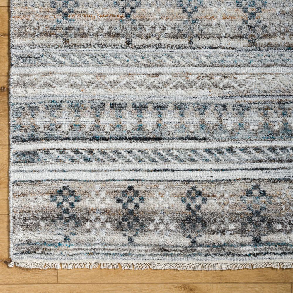 Surya Pompei Brown, Off-White, Light Gray, Black, Dark Blue and Charcoal 10&#39; x 14&#39; Area Rug, , large