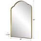 Uttermost Sidney Mirror in Brushed Brass, , large