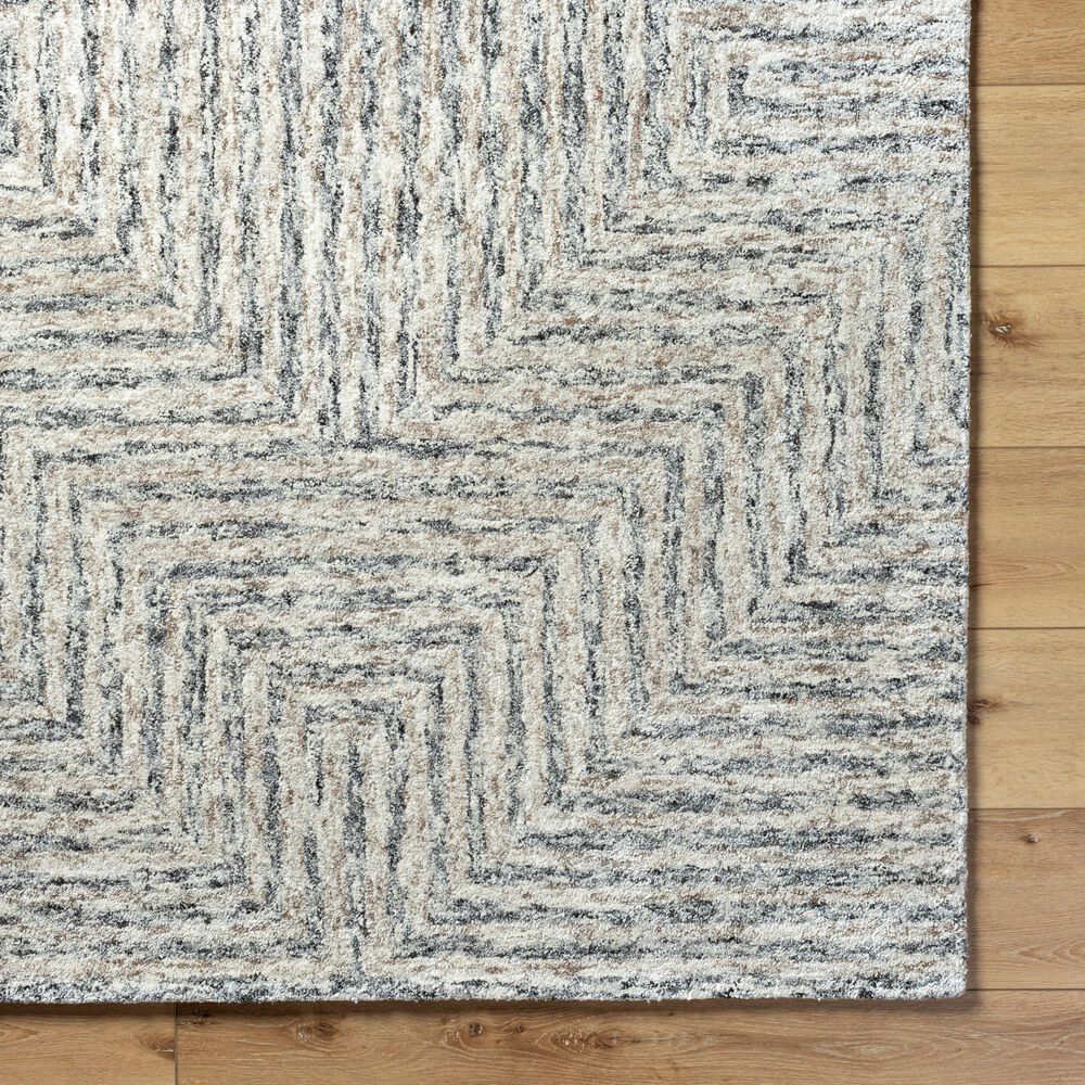 Surya Falcon Light Gray, Taupe and Dark Brown 8&#39; x 10&#39; Area Rug, , large