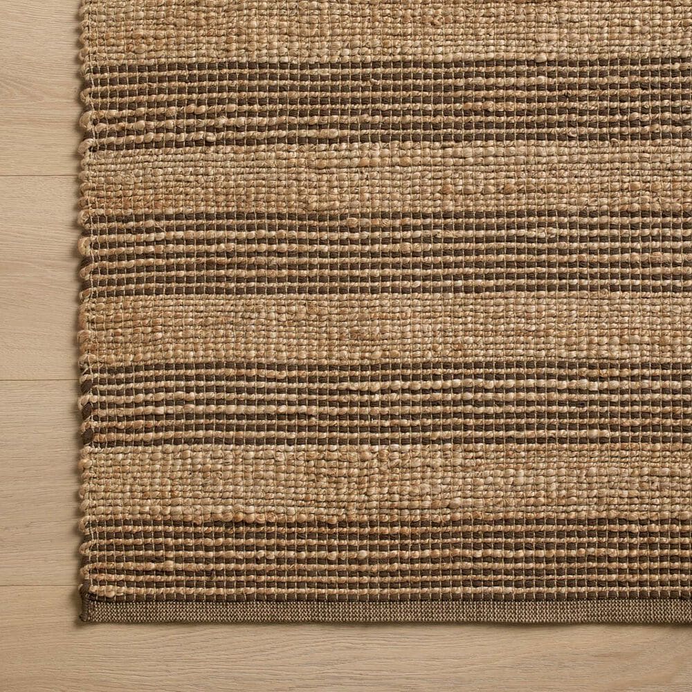 Chris Loves Julia x Loloi Judy 2&#39;3&quot; x 3&#39;9&quot; Natural and Chocolate Area Rug, , large