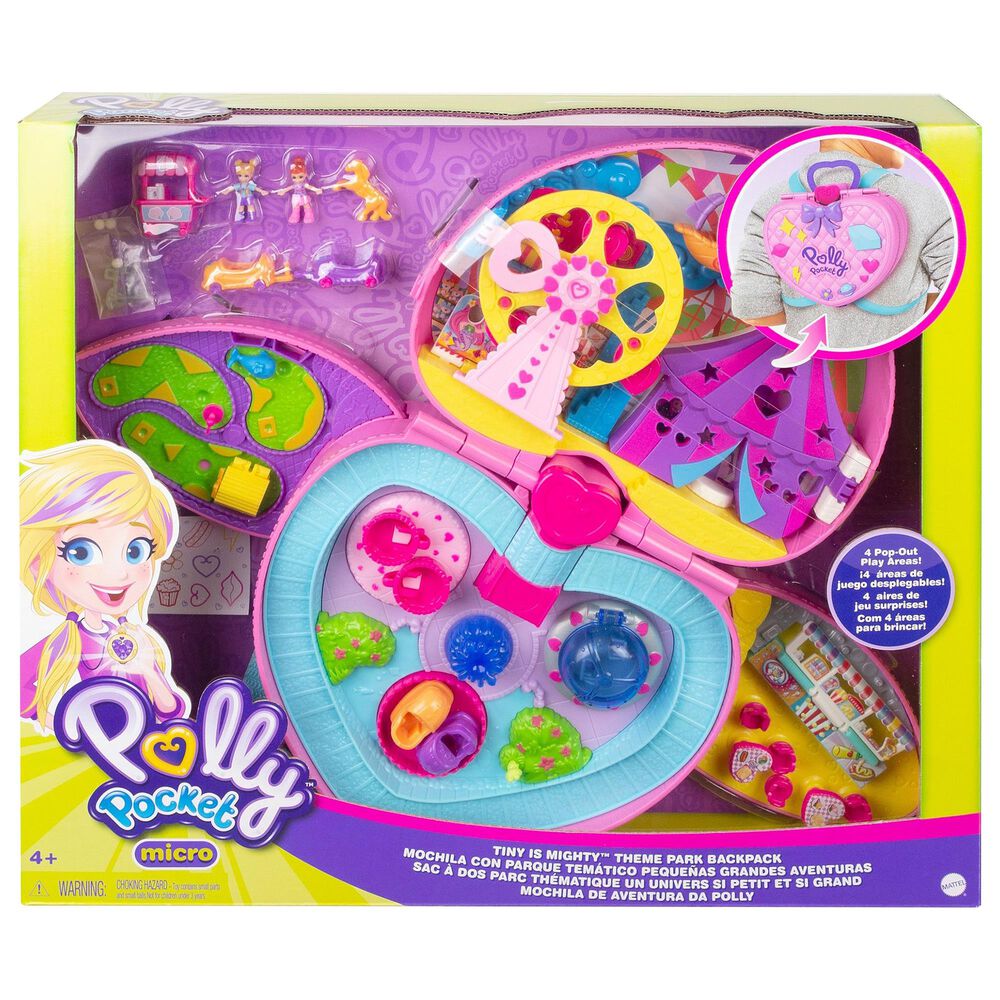 Mattel Polly Pocket Tiny Is Mighty Theme Park Backpack, , large
