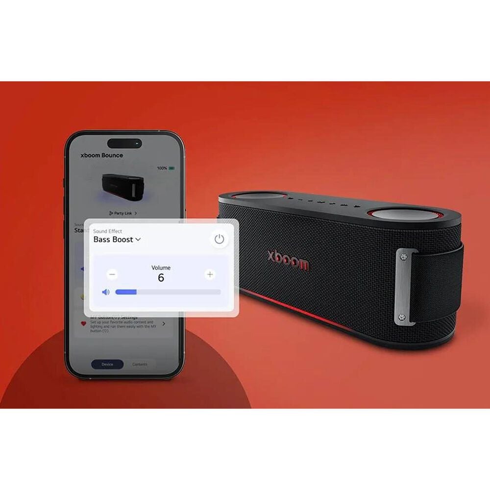 LG Xboom Bounce Bluetooth Speaker in Black, , large