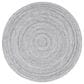 Surya Azalea 6" Round Medium Gray, Black and Cream Area Rug, , large
