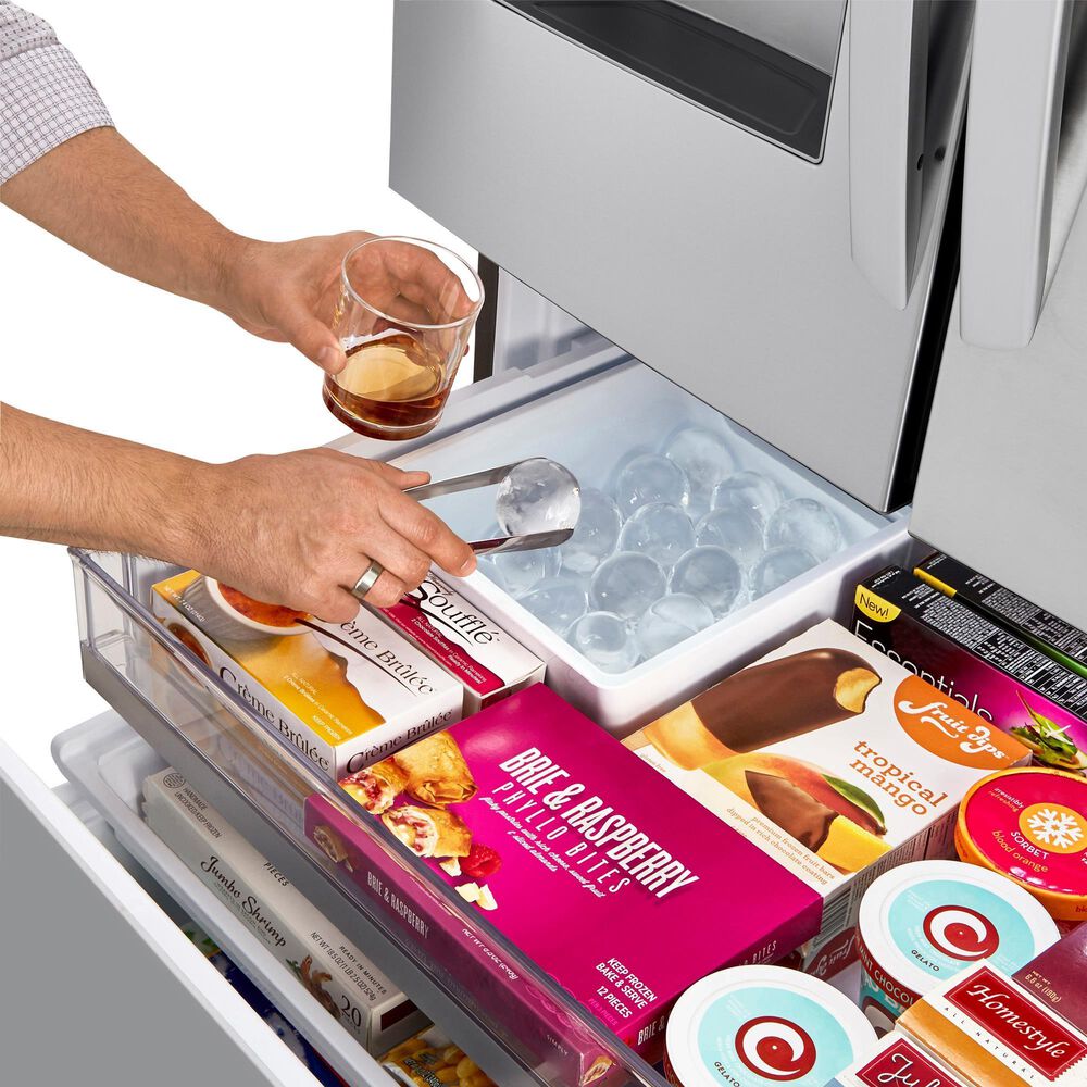 LG 24 Cu. Ft. Counter-Depth French Door Refrigerator with Craft Ice in PrintProof Stainless Steel, , large