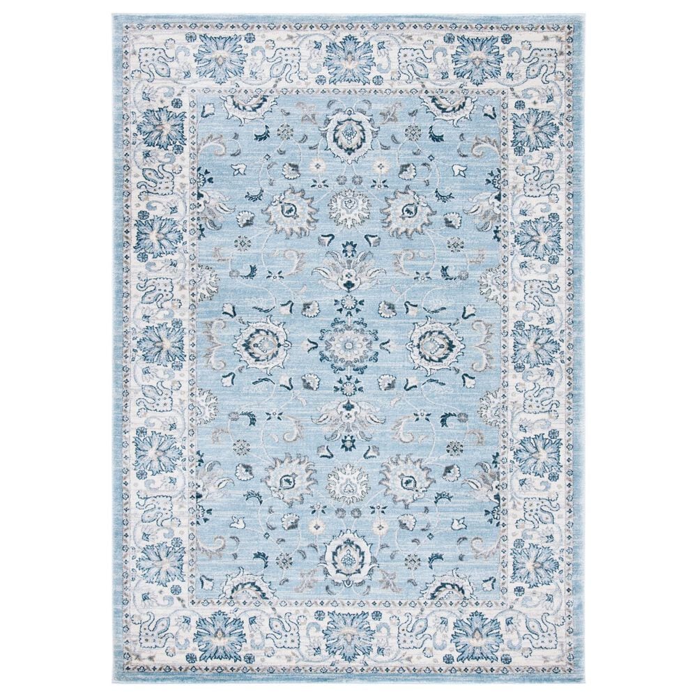 Safavieh Isabella ISA940M 8" x 10" Light Blue and Cream Area Rug, , large