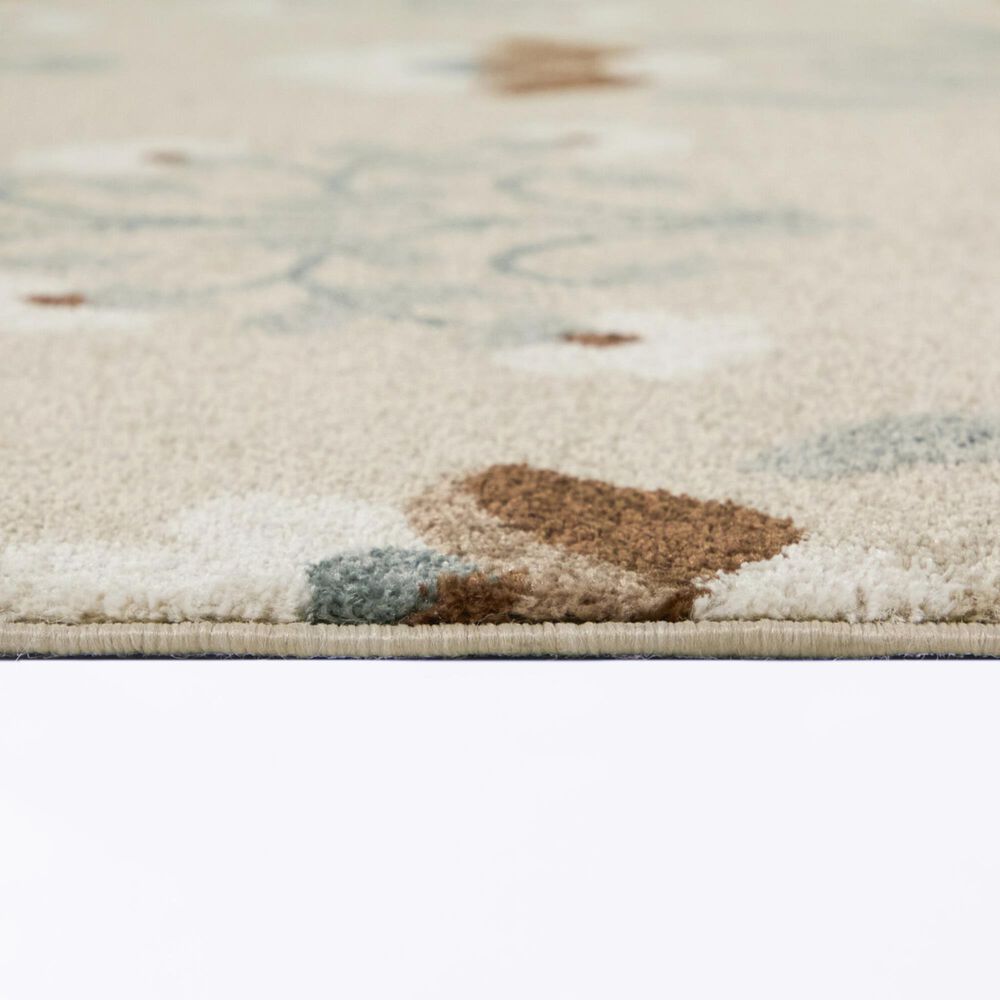 Balta Rugs Reverie Domenico Blue and Beige 5'3" x 7' Area Rug, , large