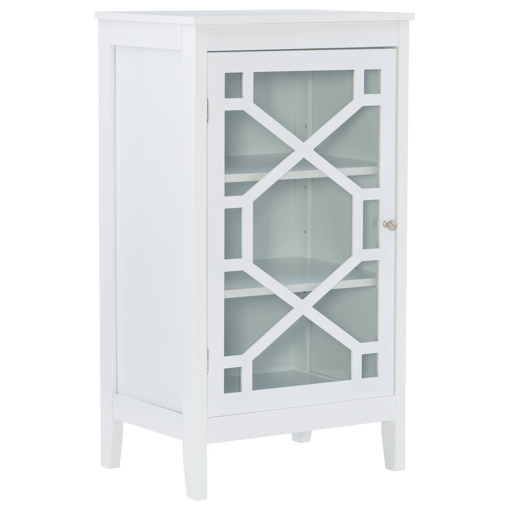 Linon Home Decor Fetti Small Cabinet in White, , large