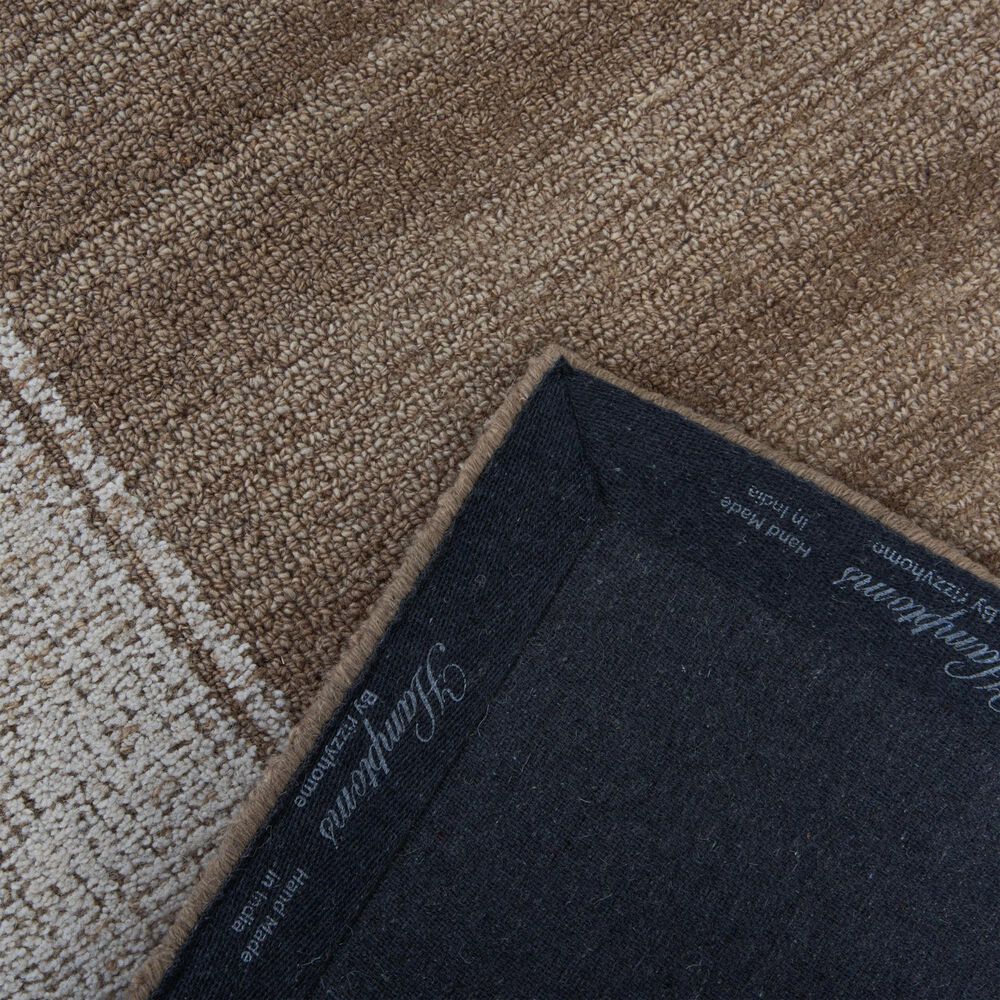 RIZZY Willow Striped Brown, Ivory and Beige 2'6" x 8' Runner, , large