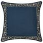 J. Queen New York Messina 26" Square Euro Pillow Sham in Navy and Gold, , large