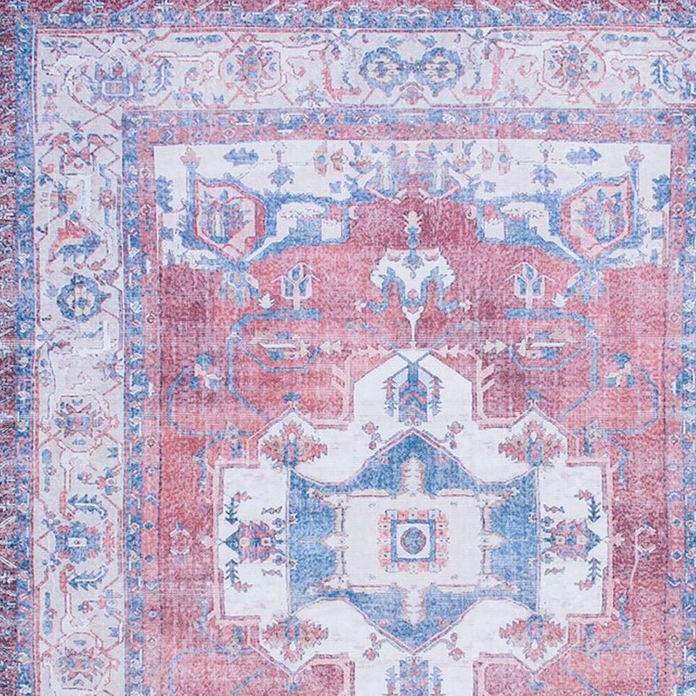 Safavieh Serapi 6&#39;7&quot; Round Red and Ivory Area Rug, , large